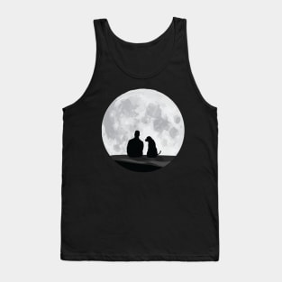 Dog, Moon and me : paws-itive vibes Tank Top